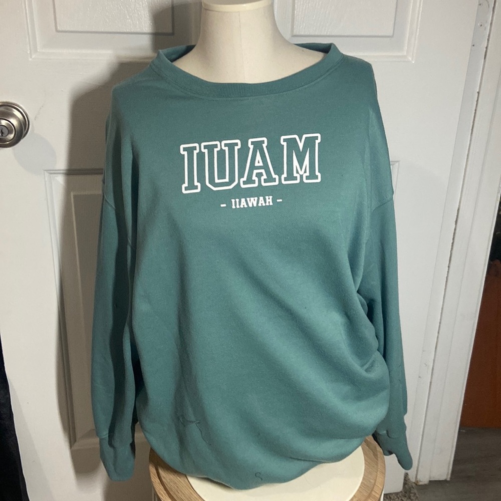 Mirrored Maui Hawaii Cotton Sweatshirt